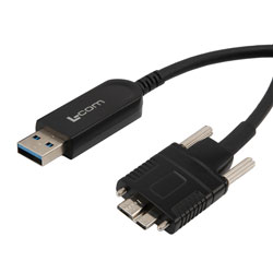 USB 3.0有源光缆(AOC)，A公至Micro B公带锁紧螺丝，PVC外被，5米的图片