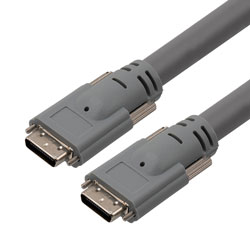 Camera Link机器视觉高柔线缆组件，SDR26公头至SDR26公头，Camera Link供电(PoCL)， UL20276 PVC护套，灰色，8M的图片