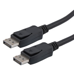 DisplayPort数字音视频线缆组件，支持DisplayPort 2.0规定的16K与HDR，公头/公头，低烟无卤，黑，3米的图片