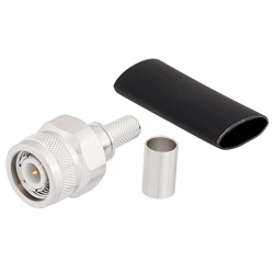 适用于LMR-240，LMR-240-DB，LMR-240-FR和240系列电缆的TNC公接头压接/非焊接触头连接的图片