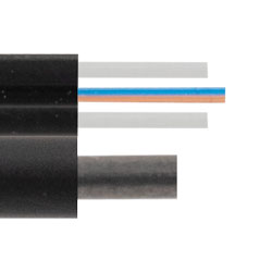 自承式弓型引入光缆，9/125 SMF G657A1，2芯，每米的图片