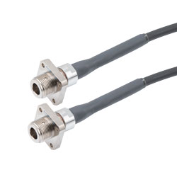 光纤室外跳线，双工 MMF(OM3)，2 芯 AARC(Socket) 到 2 芯 AARC(Socket)，带 7.0mm LSZH 护套，1M的图片