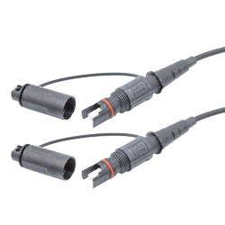 室外光纤跳线，单工 SMF(G.657.A2)，Mini-IP SC/APC 到 Mini-IP SC/APC，带 5.0mm LSZH 护套，5M的图片