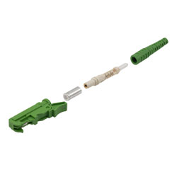 E2000连接器 单模 SM APC 2.0mm 绿色的图片