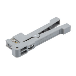 灰色缓冲管剥除工具，用于直径为1/8英寸（0.32厘米）以内光缆的图片