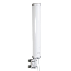 617MHz-4200MHz 3~5dBi 5G MIMO全向户外级天线，2个1英尺（0.3米）长RG58同轴尾线带N型母头连接器的图片