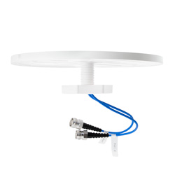617~960MHz/1350~2700MHz/3300~3800MHz/4900~6000MHz/低PIM级水平极化MIMO天线，外形小巧，2个4.3-10型母头连接器的图片