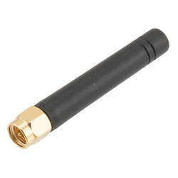 698MHz~960MHz/1710MHz~2700MHz便携式胶棒天线，1~3dBi，IP67防护等级，4G/LTE/蜂窝，带刚性SMA公头连接器的图片