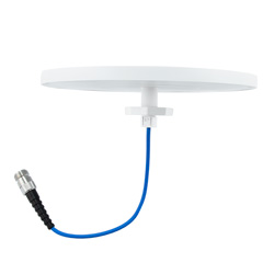 698~960MHz/1350~2700MHz/3300~4200MHz低PIM级水平极化吸顶全向天线，隐蔽式安装，2个N型母头连接器的图片