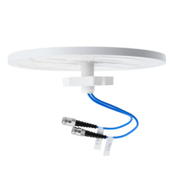 698-960 MHz / 1350-2700 MHz / 3300-4200 MHz低PIM额定HH-pol MIMO全向吸顶天线，1.5-6 dBi，2个N型母连接器的图片