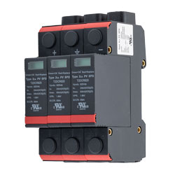 直流浪涌保护器, 1500VDC, 3P, DIN导轨安装,UL1449 TYPE 2的图片