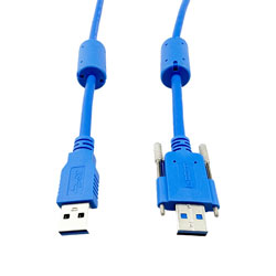 USB 3.0线缆，A型/带翼形螺丝A型，带铁氧体，1.5米的图片