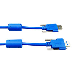 USB 3.0线缆，带翼形螺丝A型/带翼形螺丝A型，带铁氧体，0.5米的图片