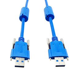USB 3.0线缆，带翼形螺丝A型/带翼形螺丝A型，带铁氧体，0.5米的图片