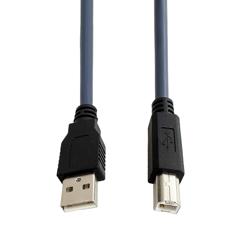 高柔性拖链级USB2.0线缆组件，A型公头-B型公头， 26/20AWG，耐热柔软性PVC外皮，1米的图片