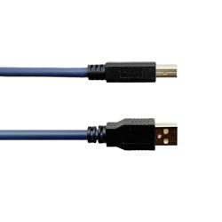 高柔性拖链级USB2.0线缆组件，A型公头-B型公头， 26/20AWG，耐热柔软性PVC外皮，2米的图片