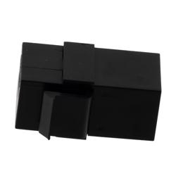USB 3.1 Type C Keystone型转接头，90度，黑色的图片