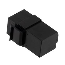 USB 3.1 Type C Keystone型转接头，90度，黑色的图片