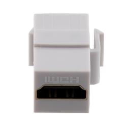 HDMI 2.0 Keystone型转接头，180度，白色的图片