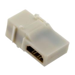 HDMI 2.0 Keystone型转接头，90度，白色的图片