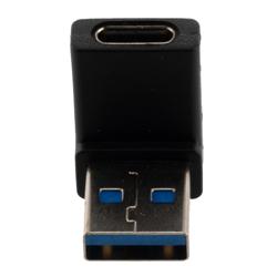 USB 3.0转接头，A公至C母，下弯角的图片