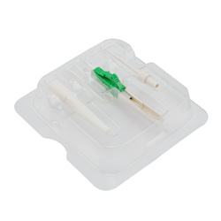 拼接连接器套件，LC 单模 APC 0.9mm 白色引导绿色，带 10 件连接器的图片