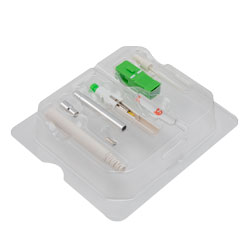 拼接连接器套件，SC 单模 APC 3.0mm G652D 绿色，带 10 件连接器的图片