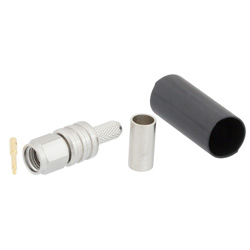 适用于LMR-195，LMR-195-DB，LMR-195-FR和195系列电缆的SMA公接头压接/焊接触头连接的图片