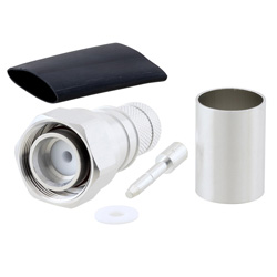 适用于LMR-600，LMR-600-DB，LMR-600-FR和600系列电缆的4.3-10公接头压接/焊接触头连接的图片