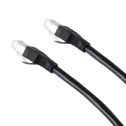 超6类屏蔽跳线，RJ45/RJ45，CMR阻燃，黑，7米的图片