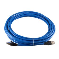 超6类屏蔽跳线，RJ45/RJ45，CMR阻燃，蓝，2米的图片