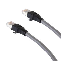 超6类屏蔽跳线，RJ45/RJ45，CMR阻燃，灰，3米的图片