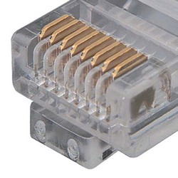超6类M12 8针X编码SF/UTP工业级拖链线缆，M12公头/RJ45，5米的图片