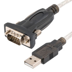 USB 2.0转RS232线缆组件，USB Type A公转DB9公，PVC(聚氯乙烯)，1.5米的图片