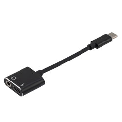 USB C至3.5毫米音频适配器 + Thunderbolt电源的图片