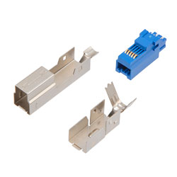 USB 3.0 B型连接器，公头，9触点，焊接类型，单个的图片