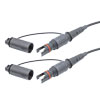 室外光纤跳线，单工 SMF(G.657.A2)，Mini-IP SC/APC 到 Mini-IP SC/APC，带 5.0mm LSZH 护套，2M的图片