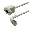 6类屏蔽式网络延长线缆，安装法兰至直角下出线 RJ45连接器，1.5m的图片
