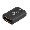 HDMI 2.1母头至母头转接头，铝合金，灰色的图片