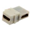 HDMI 2.0 Keystone型转接头，90度，白色的图片