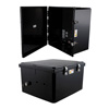 18x16x10聚碳酸酯防风雨户外IP66 NEMA 4X外壳，120-240 VAC通用插座安装板，黑色的图片