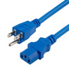 通用CPU电源线，NEMA5-15P/C13，15A，3英尺（0.9米），蓝的图片