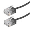 6类千兆级超细型以太网线缆组件，UTP，RJ45公头（插头），32AWG多股，2.6mm外径，CM阻燃级PVC，黑，10.0英尺（3.04米）的图片