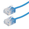 6类千兆级超细型以太网线缆组件，UTP，RJ45公头（插头），32AWG多股，2.6mm外径，CM阻燃级PVC，蓝，15.0英尺（4.57米）的图片