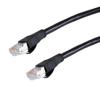 超6类屏蔽跳线，RJ45/RJ45，CMR阻燃，黑，20米的图片