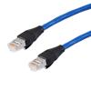 超6类屏蔽跳线，RJ45/RJ45，CMR阻燃，蓝，2米的图片