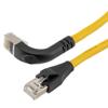 以太网超六类10gig直角弯头线缆组件，F/UTP屏蔽，26AWG，RJ45直头/下弯头，CMX PVC外被，黄色，5.0米的图片