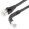 以太网超六类10gig直角弯头线缆组件，F/UTP屏蔽，26AWG，RJ45直头/上弯头，CMX PVC外被，黑色，5.0米的图片