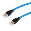 超6类屏蔽跳线，RJ45/RJ45，低烟无卤，蓝，4米的图片